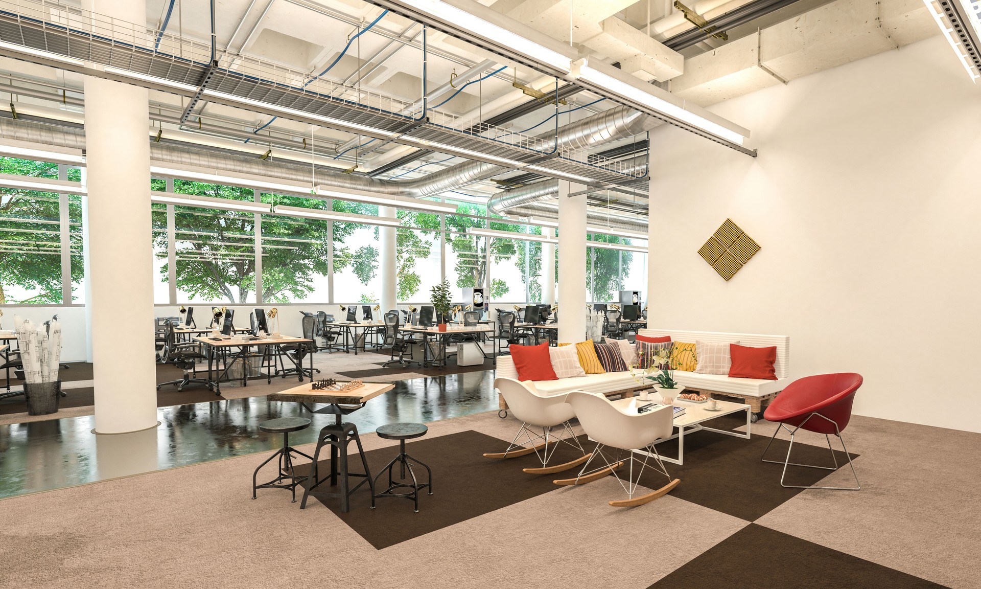 Industrial style studio